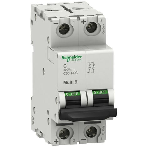 M9U21101 - Multi9 C60H-DC - Disjoncteur - 1P - 1A C 250V-DC - Schneider
