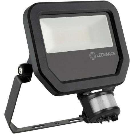 Ledvance – Projecteur à détecteur de mouvement 20W – 2400lm – 4000K – IP65 – Alu – Verre trempé – 70000h – Classe I