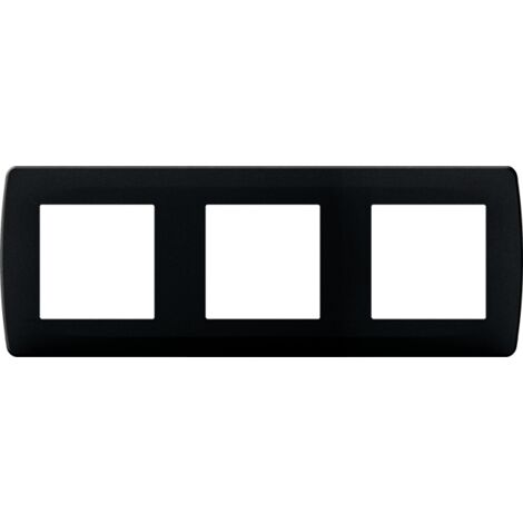 Plaque de finition polycarbonate - 3 postes - ESPRIT Couleur Anthracite