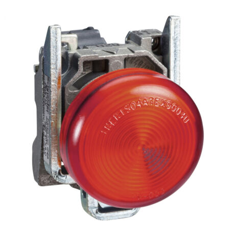 Harmony XB4 - voyant lumineux BA9s - Ø22 - rouge - direct 250V max - vis étrier (XB4BV64) (1/3)