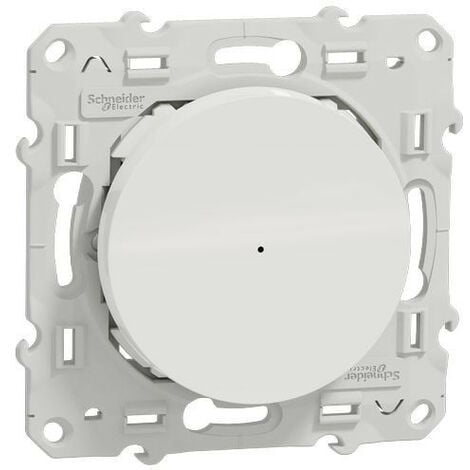 Wiser Odace - variateur poussoir - 2 fils - zigbee - blanc (S520522W)