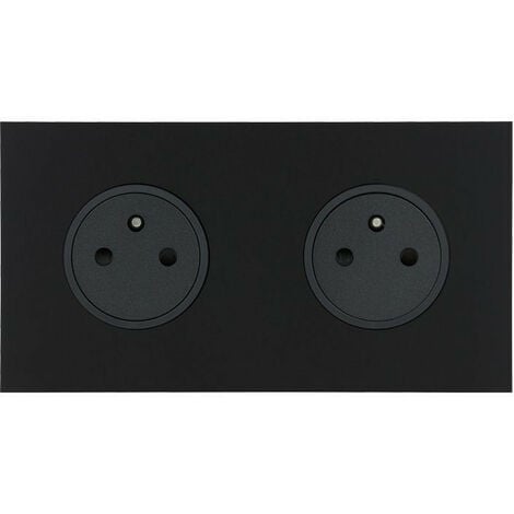 Noir Mat - Epure - Interrupteurs et prises électriques Art