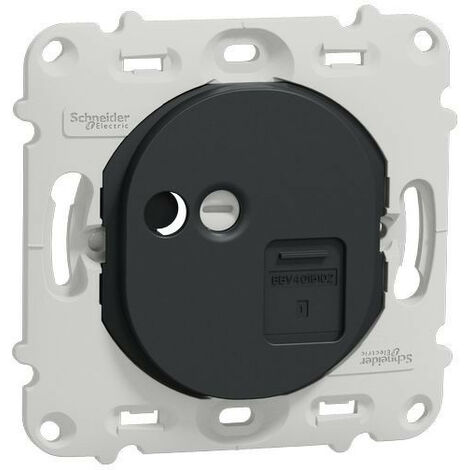 Ovalis - prise RJ45 - cat.6 STP - réseaux VDI- grade 3 - sans plaque -Anthracite (S461476)