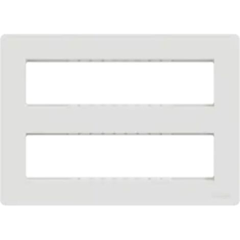 Schneider Electric – Boîte de concentration saillie 2 rangs 8 modules NU121820 – Blanc antimicrobien – Pour environnements sensibles (1/5)
