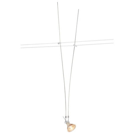 SLV – Spot pour câble tendu 139071 – Douille GX5.3 – Longueur 60 cm – Compatible halogène et LED – Éclairage intérieur