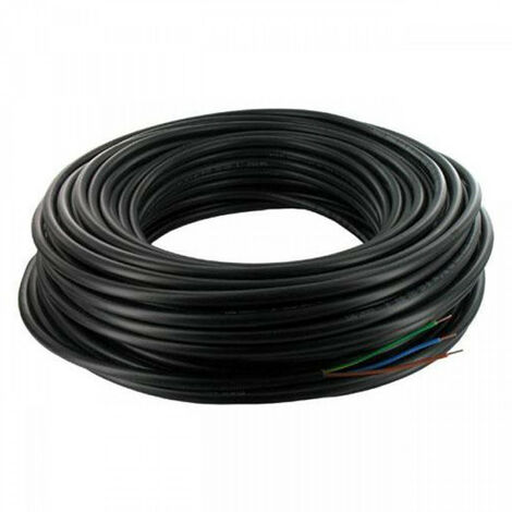 Câble électrique R2V 3G2,5mm² 100m – Conducteurs en cuivre – Gaine PVC noir – Pour installations fixes en extérieur et intérieur – Id Cables