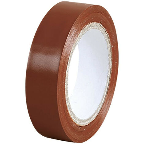 Ruban adhésif isolant électrique 15mm x 10m Couleur Brun