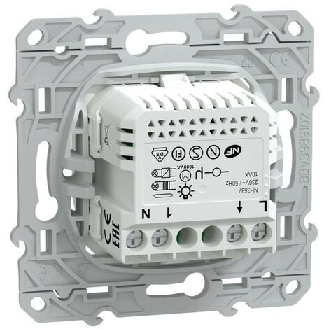 Wiser Ovalis - bouton poussoir - 10A - zigbee - Blanc (S320530W)