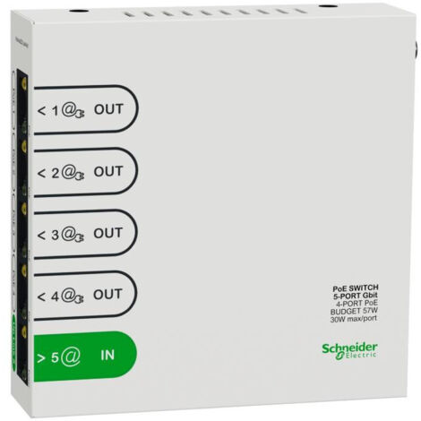Switch Ethernet 4 ports POE 1GBIT Resi9 (R9H5SWP57) (1/4)