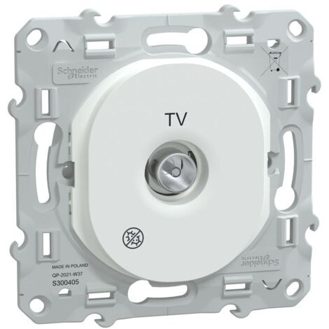 Ovalis - prise TV simple - Antibactérien (S300405) (1/5)