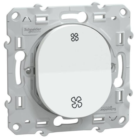 bouton poussoir - vmc - blanc - schneider electric s320236 (1/4)