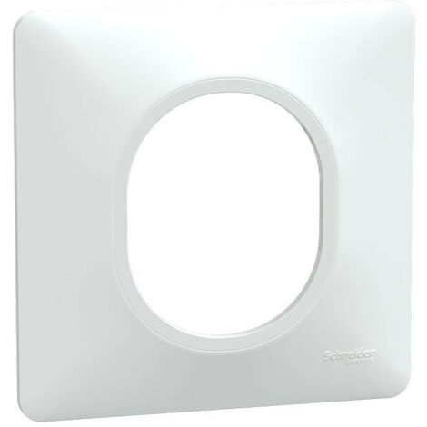 Ovalis - Lot de 360 plaques de finition de coloris blanc (S320702P)