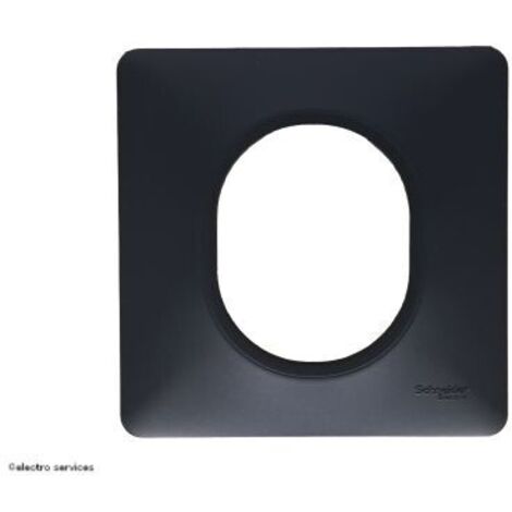 Ovalis - Plaque de finition - 1 poste Anthracite (S340702)