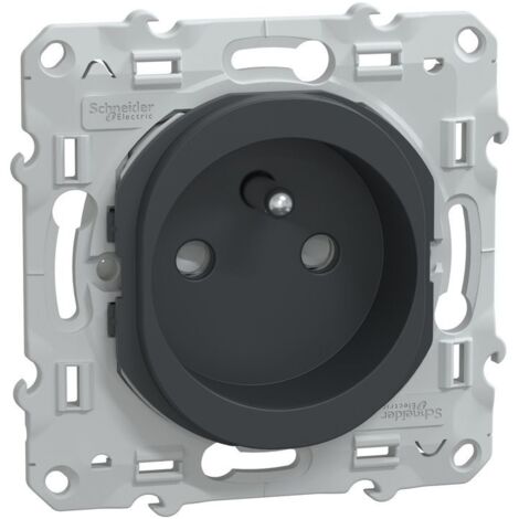 Schneider Electric – Prise de courant à puits 2P+T 16A – Bornes automatiques – Indice de protection IP21D – Installation facile en intérieur - s340059 (1/5)