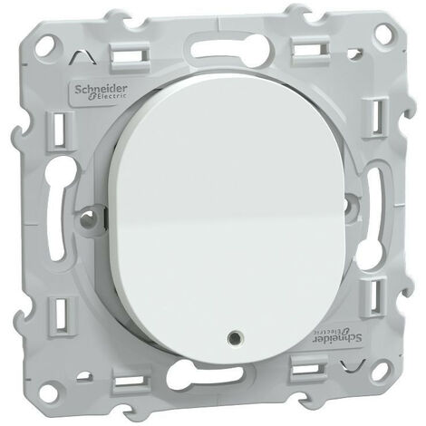 Schneider Electric – Interrupteur va-et-vient lumineux 10A – Plastique anti-UV – Tension 250V – Compatible boîtes 40/50mm – S320263 (1/6)