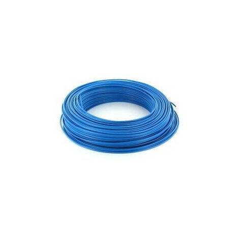 Fil électrique H07V-U 1,5mm² bleu rigide – Longueur 100m – Gaine résistante pour protection câblage – Usage professionnel – Id Cables