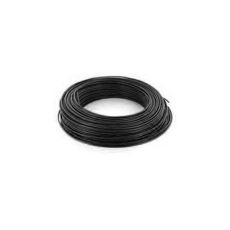100m de fil 1,5mm² noir rigide câble H07V-U (1225015)