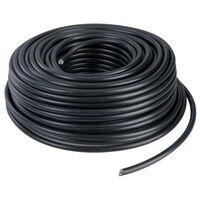Couronne de câble R2V 3G6 100m – Section 3G6 – Fil électrique pour installations électriques – Résistant aux chocs et à l'humidité