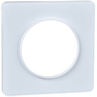 Odace Touch - plaque de finition 1 poste - Blanc RAL9003 (S520802)