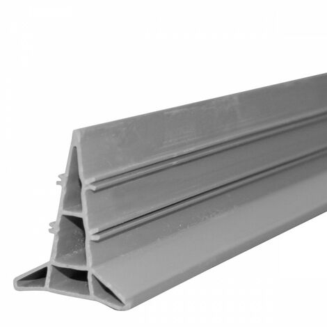 Moncoffrage – Règle joint de dilatation en PVC 40mm – Longueur 3 mètres – Parois striées pour accroche béton – Pour passage de câbles