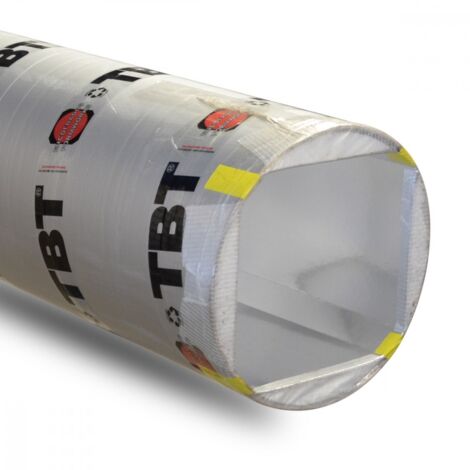 Moncoffrage – Tube de coffrage carton 15 x 15 cm – Angles coupés – Longueur 3,00 ml – Découpe nette pour béton lisse – 100 % recyclable