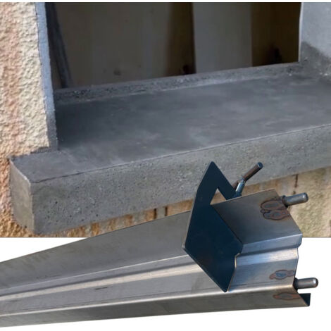 Moncoffrage – Moule appui de fenêtre 8x8 COFFAP avec coulisseaux – Longueur 2 m – Réutilisable pour béton armé – Installation rapide et efficace
