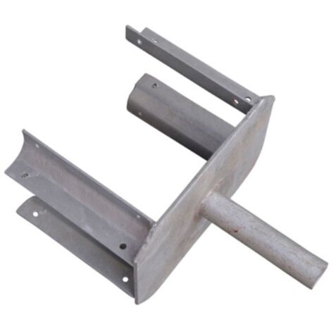 Moncoffrage – Fourche double entrée galvanisée pour étai droit – Fixation poutrelles bois H20 – Stabilité renforcée pour coffrage