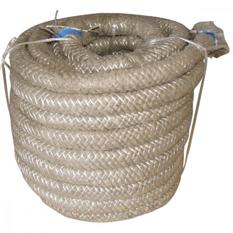 Moncoffrage – Joint d'isolation coupe-feu ø 30 mm – Fibres minérales – Pour joints de dilatation béton – Résistance jusqu'à 1200°C – Rouleau 30m (1/5)