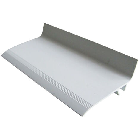 Moncoffrage – Couvre joint PVC angle blanc 5 cm – Longueur 3 m avec 5 clips – Pour joints de 15 à 35 mm d'ouverture