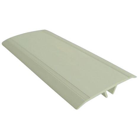Moncoffrage – Couvre joint de façade plat PVC 7 cm – Longueur 3 m – Couleur beige – Livré avec 5 clips taille L – Ouverture 35 à 70 mm