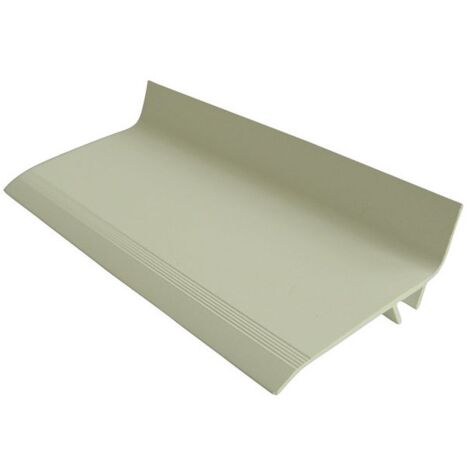 Moncoffrage – Couvre joint de façade angle PVC 7 cm – Longueur 3 m – 5 clips inclus – Finition esthétique pour murs