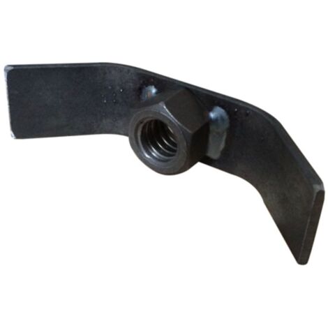 Ecrou 6 pans Hu à ailettes Ø 24 mm filetage rond pour console de facade (1/4)
