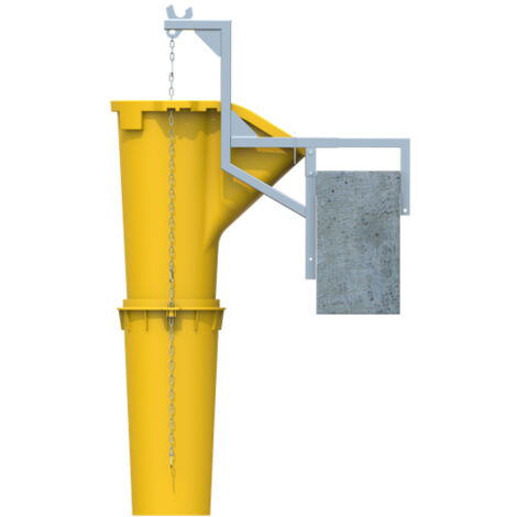 Moncoffrage – Kit goulotte à gravats chantier complet avec 3 goulottes – Polyéthylène haute densité – Longueur utile 2,40m – Résistant aux chocs et UV (1/5)