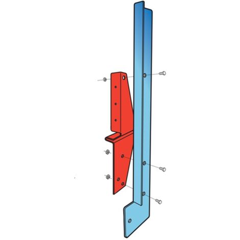 Moncoffrage – Réhausse 50 cm pour sabot de coffrage CROC – Lot de 20 pièces – Pour dalles et chaînages – Compatible avec panneaux de coffrage
