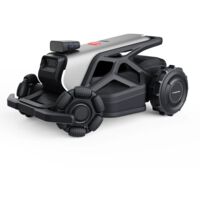 AIRSEEKERS Robot Tondeuse,Installation Sans Fil,Paillage Ultra-Fin avec FlowCut™,Navigation de Sécurité AirVision à 360°,Pentes à 65%,jusqu'à 2400 m²