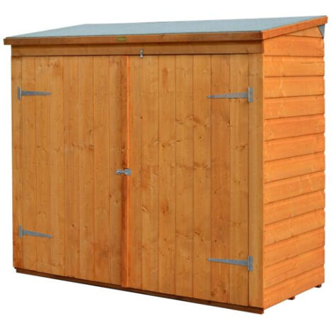 Rowlinson - Abri vélos adossable en bois 1,50 m2