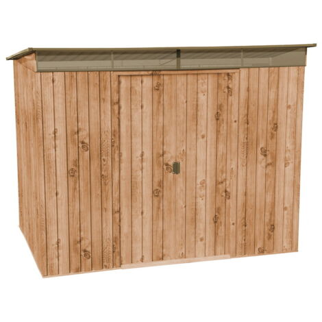 Abri de jardin métal 4,84m² – Panneaux acier galvanisé 0,33mm – Porte coulissante et lucarne acrylique – Résistance intempéries 20 ans – Duramax