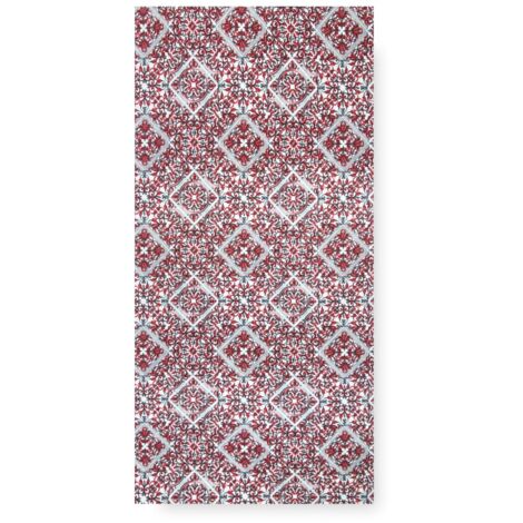 TAPIS DE CUISINE RUNNER Passaia Antidérapant RED MAJOLICA fabriqué en Italie Cm. 50x120