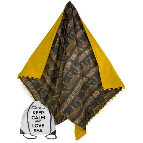Serviette de toilette LEOPARD - Beige - Adulte - 15.35