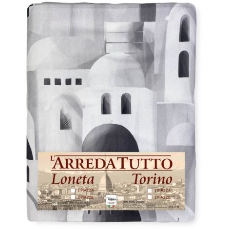 SERVIETTE HOUSSE DE MEUBLE GRAN SCARF BEDSPREAD housse de canapé SANTORINI gris 1 PLACE (1/5)