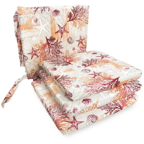 EMMEVI Coussin De Chaise Fauteuil Pliant Couverture De Chaise Doux Floral Violet