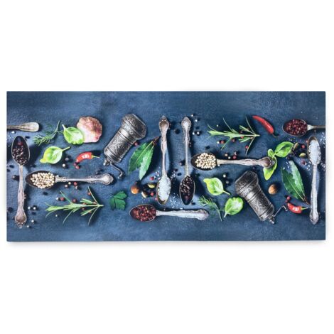 TAPPETO Runner de CUISINE Passatoia Antidérapant CUCCHIAI et SPEZIE made in Italy Cm. 50x200
