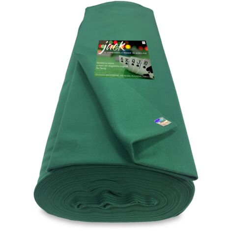 Table de salle à manger en TISSU JACK JEU de CARTES de POKER ACRLICO le VERT MÈTRE SUR MESURE H. cm. 150 HOLOGRAMME