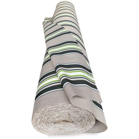 Vertigo Tissu Auvent 100 % Imperméable – Polyester H 150 cm, Vendu au Mètre – Idéal pour l'extérieur, Gazebos, Vérandas Righino vert