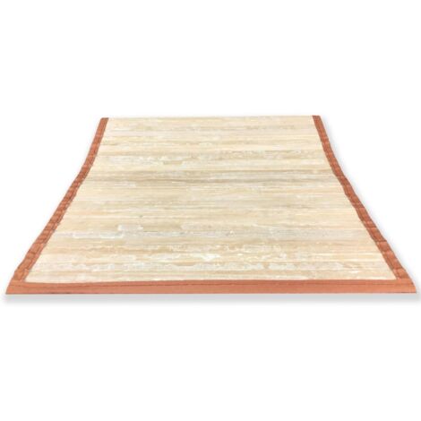 TAPIS DE CUISINE EN BOIS DE BAMBOU VINTAGE ROYAUME-UNI BEIGE Cm. 50x75