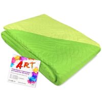 COUVRE-LIT MATELASSÉ ART COULEUR UNIE BICOLORE 2 PLACES Vert