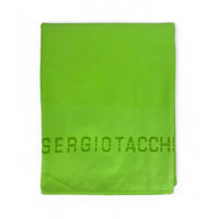 SERVIETTE DE PLAGE en MICROFIBRE très douce de couleur unie GRANDE TAILLE économise de l'espace SERGIO TACCHINI FLUORESCENT vert