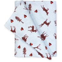 TABLEcloth EN COTON CERF GRIS CLAIR Cm. 140x180 x6 personnes
