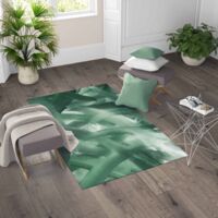 CARPET FANTASY HD chambre moderne et salon SPATOLATO vert Cm. 120x180