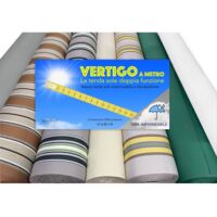 Vertigo Tissu Auvent 100 % Imperméable – Polyester H 150 cm, Vendu au Mètre – Idéal pour l'extérieur, Gazebos, Vérandas Arancio Unito